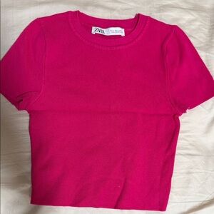Zara Pink Crop Top